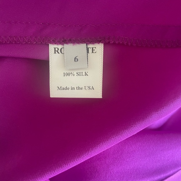 Rodarte One Shoulder Purple Silk Dress - Picture 9 of 11